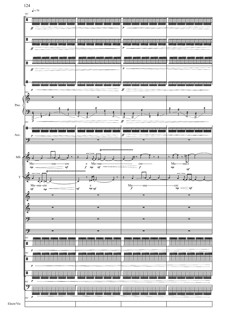 IB score p. 124 · bars 461–464